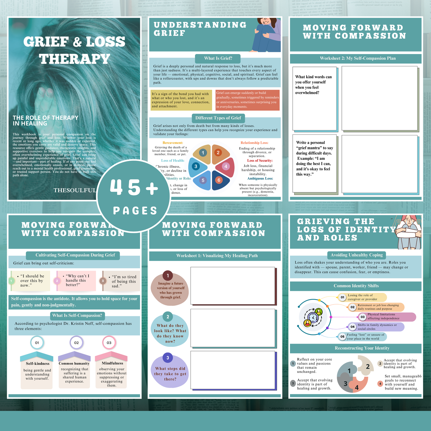 Grief & Loss Recovery Workbook, Healing After Loss workbook, Therapy Grief Journal, Mental Health Tool,  Emotional Regulation, Therapy Tools