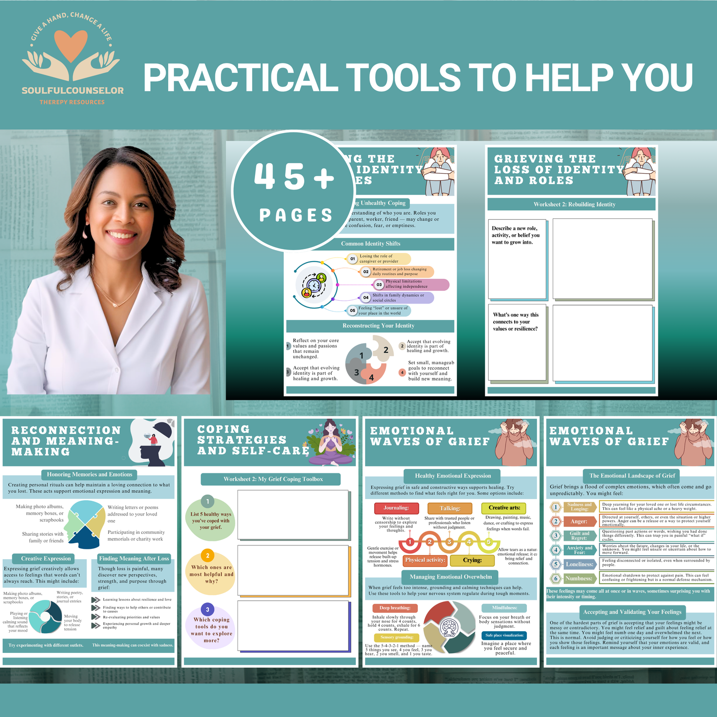 Grief & Loss Recovery Workbook, Healing After Loss workbook, Therapy Grief Journal, Mental Health Tool,  Emotional Regulation, Therapy Tools
